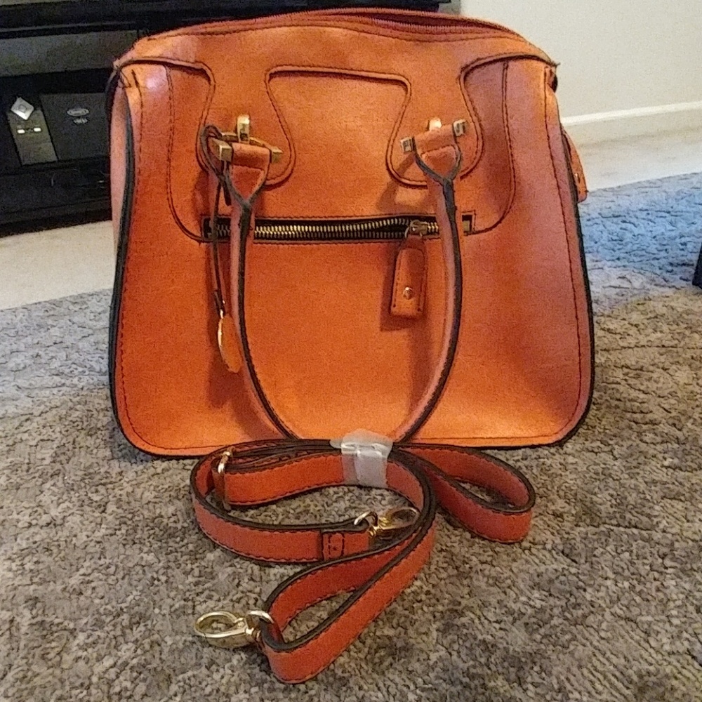 London Fog Burnt Orange Shoulder Bag